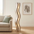 thumbnail image 5 of Eangee Home Design Wave Giant Floor Lamp, Shade Made Of Cocoa Leaves, 13x10x72 Inches, 5 of 7