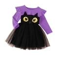 thumbnail image 4 of Shadoumai Toddler Girl Halloween Tulle Dress Long Sleeve Cat Tutu Dresses | Kids Girls Halloween Tulle Tutu Dress, Casual Halloween Party Outfits, Funny Cute Dress Up, Fall Summer Clothes, 4 of 9