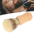 thumbnail image 2 of NFTIGB Beard Shave Brush Wooden Handle Lightweight Residue Removal Soft Hair Brush for Salon Home[cite: 1], Portable Men Beard Grooming Tool (4.33 inches / 11.00 cm), 2 of 4