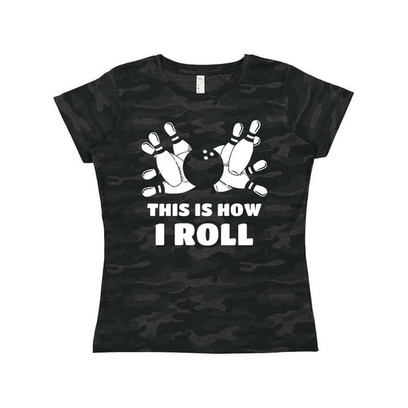 Inktastic How I Roll Bowling Women's T-Shirt