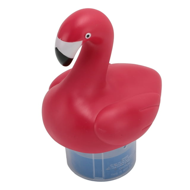 Premium PVC Pool Cl Floater, Sturdy Floating Dispenser, Convenient Operate for Pools, Hot Tub, Spa, Collapsible 2 Pack