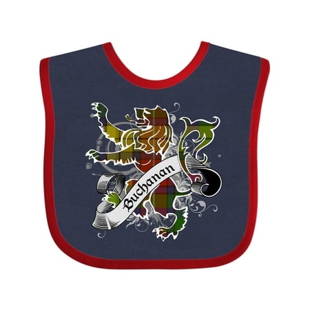 

Inktastic Buchanan Tartan Lion Gift Baby Boy or Baby Girl Bib