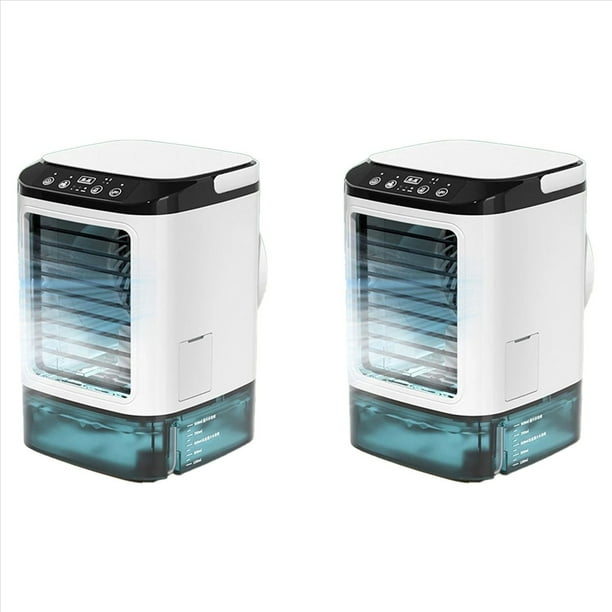 2X Aire Acondicionado Portátil Ventilador Portátil Pulverizador Dual Velocidad de Atomización Ultrasónica Enfriador de Aire Silencioso