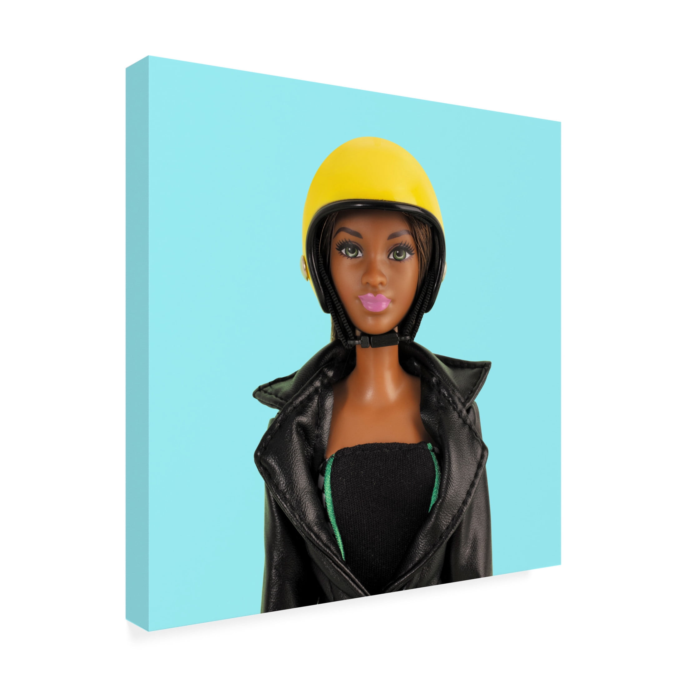 Canvas Wall Art - Julia Ramiro 'Safety First Pastel.1' Wall Art for Living Room, Bedroom, or Office Décor by Trademark Fine Art - 35 x 35 Inches