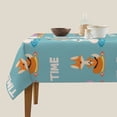 thumbnail image 3 of Wukai Animal Meditation Waterproof Tablecloth for Kitchen Dining, Fits Square Tables for 2-4 Seats -60"x60", 3 of 7