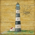 thumbnail image 2 of Brent, Paul 26x26 Gold Ornate Wood Framed with Double Matting Museum Art Print Titled - Boothbay Lighthouse II, 2 of 4