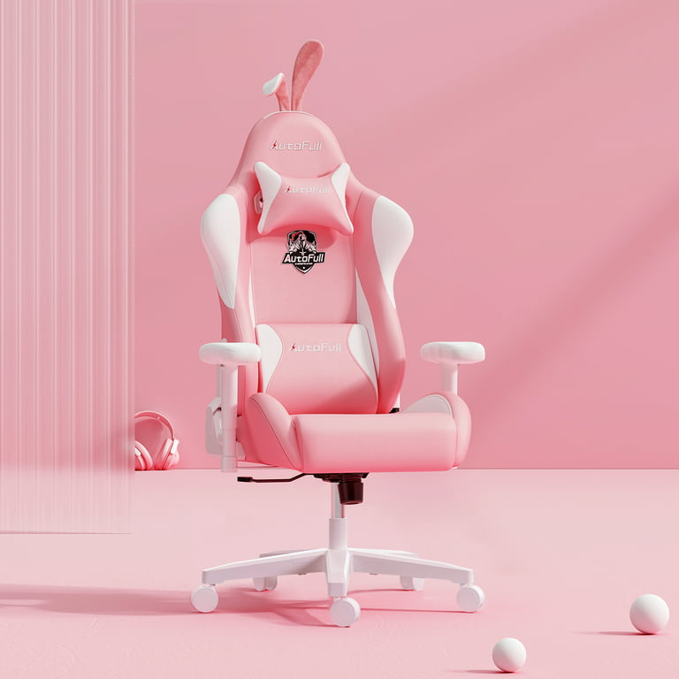 Pink Gaming Chair (Bunny Ear Accessories) Soontrans Bunny Chair
