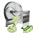 thumbnail image 2 of Commercial Vegetable Slicer Manual Potato Tomato Slicing Machine Onion Slicer Stainless Steel Vegetable Cutter Fruit Slicer for Potato Lemon Tomato Onion, 0.2-10mm Thickness Adjustable, 2 of 8
