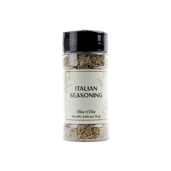 Olive & Vine Italian Seasoning, Herb Blend, Use in Pasta, Pizza, Salads, Rich Tradition, Authentic Taste, For Global Recipes 0.64 Ounce