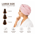 thumbnail image 6 of JINGO 2Packs Microfiber Hair Towel for Women, Hair Drying Towels for Long Curly Hair, Coffee Brown & Pink, 6 of 6