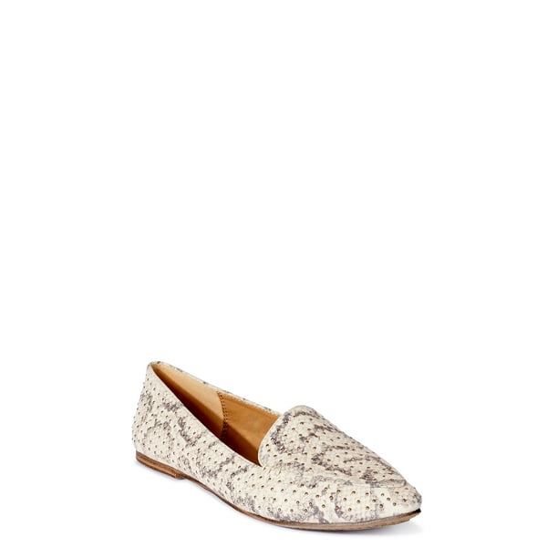 time and tru snakeskin flats