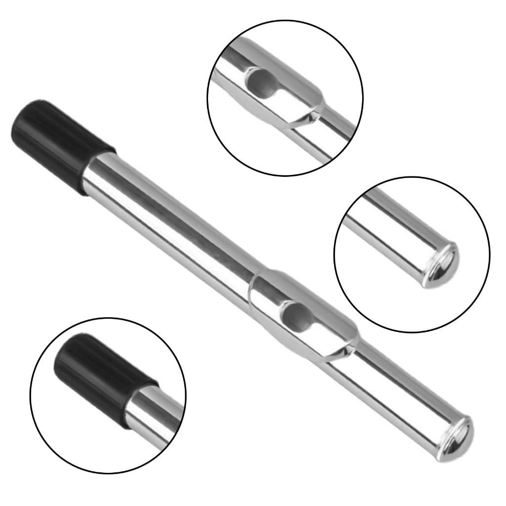 HGYCPP Silver Metal Flute Headjoint 23cm Professional Flute Head Joint Flute Part