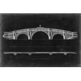 thumbnail image 2 of Vision Studio 18x13 Black Ornate Wood Framed with Double Matting Museum Art Print Titled - Bridge Schematic IV, 2 of 4