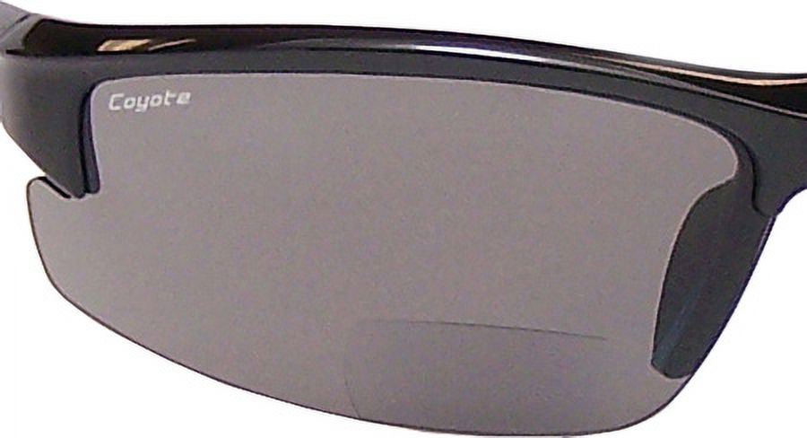 Coyote Bp-7 +2.50 Polarized Bifocal Safety Reader Black/Gray Sunglasses - image 4 of 4