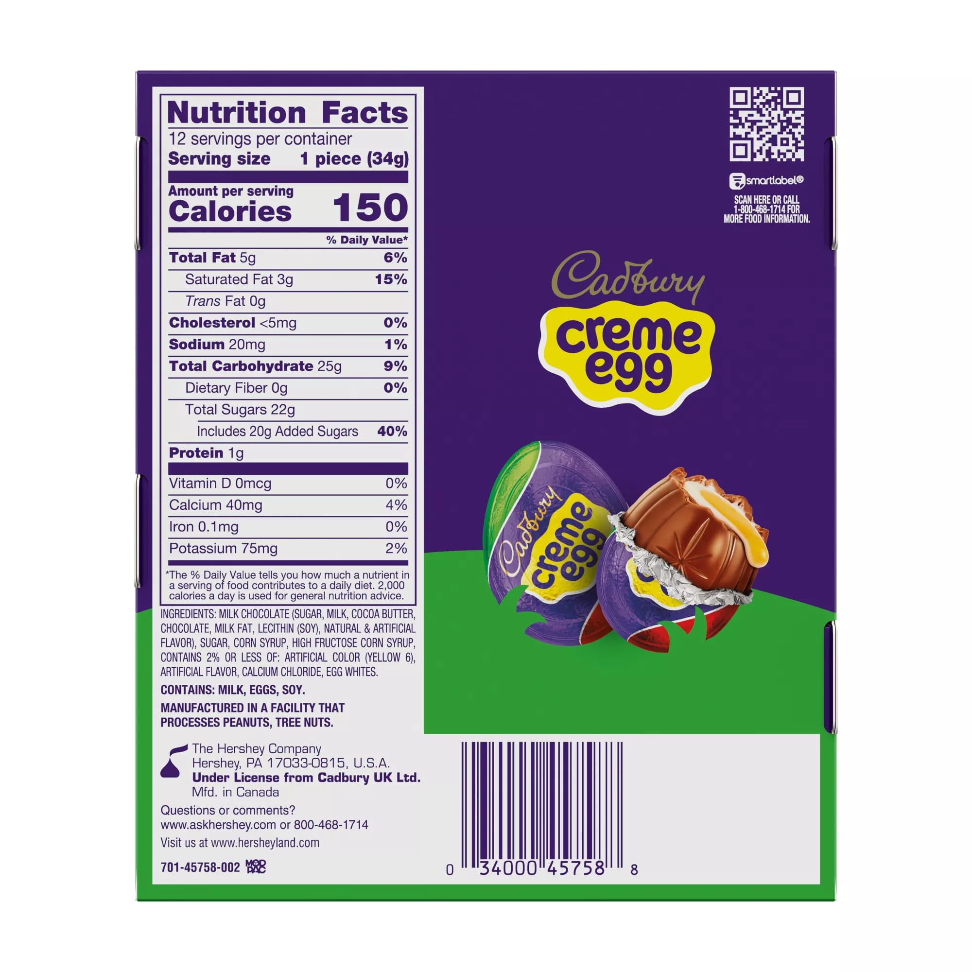 Cadbry Creme Eggs Chocolate Easter Candy (3 Pack)