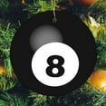 thumbnail image 6 of Christmas Ceramic Ornament Billiards Gift Double-Sided Ceramics Ornaments Pool Ball Billiards Eight Ball Collectible Present Gift Xmas Tree Decoration Christmas Ornament for Family Sister Friend, 6 of 8