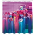 thumbnail image 3 of Ambesonne Gerber Daisy Shower Curtain, Vibrant Flower, 69"Wx70"L, Fuchsia and Multicolor, 3 of 3