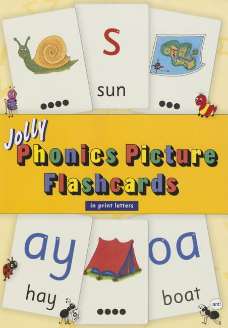 jolly phonics picture flash cards in print letters other walmartcom walmartcom