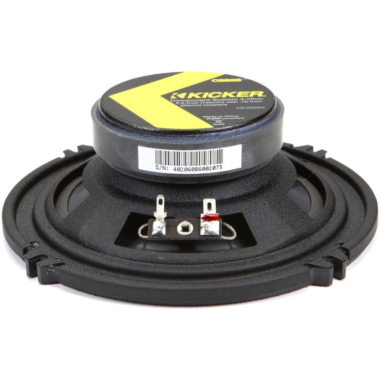Kicker CSS65 with Speaker Installation Kit 600W Peak 6.5