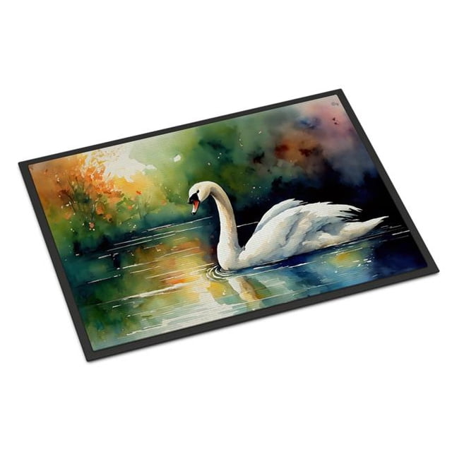 Carolines Treasures DAC3276JMAT Tapis de Porte Cygne Unisexe 24 x 36 Po