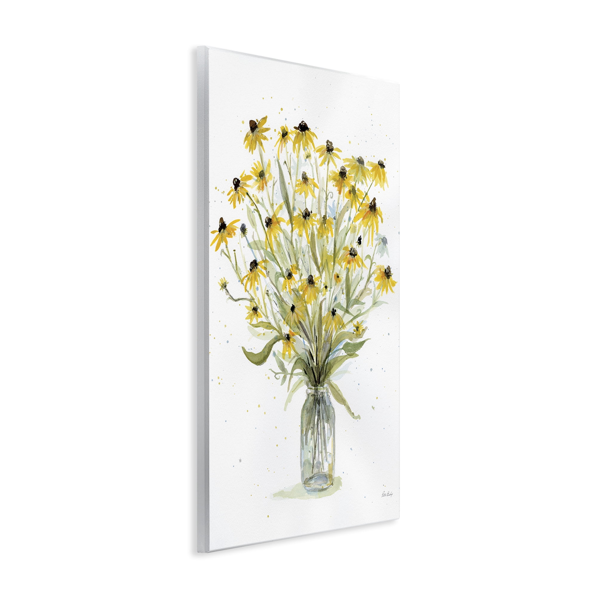 Stupell Industries Black-Eyed Susans Botanical & Floral Painting Unframed Art Print Wall Art, 13 x 19