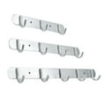 thumbnail image 4 of Space Aluminum Hooks Bar 3/4/5/6/7 Hooks Hat Clothes Robe Holder Rack Wall Mounted Bathroom Kitchen Hanger, 4 of 9