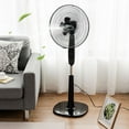 thumbnail image 2 of Costway 16'' Height Adjustable Oscillating Pedestal Fan 3 Speed Double Blades, 2 of 10