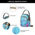 thumbnail image 4 of ALAZA Chain Crossbody Bags for Women Shark Coral under Sea Shoulder Handbag Phone Purse, 4 of 5
