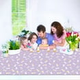 thumbnail image 3 of KCEHTA Easter Tablecloth, 54"x108" Easter Bunny Tablecloth, Easter Egg Tablecloth, Plastic Disposable Rectangle Easter Table Cloth for Picnic Kitchen Dinner Table Birthday Easter Party Tablecloth, 3 of 6