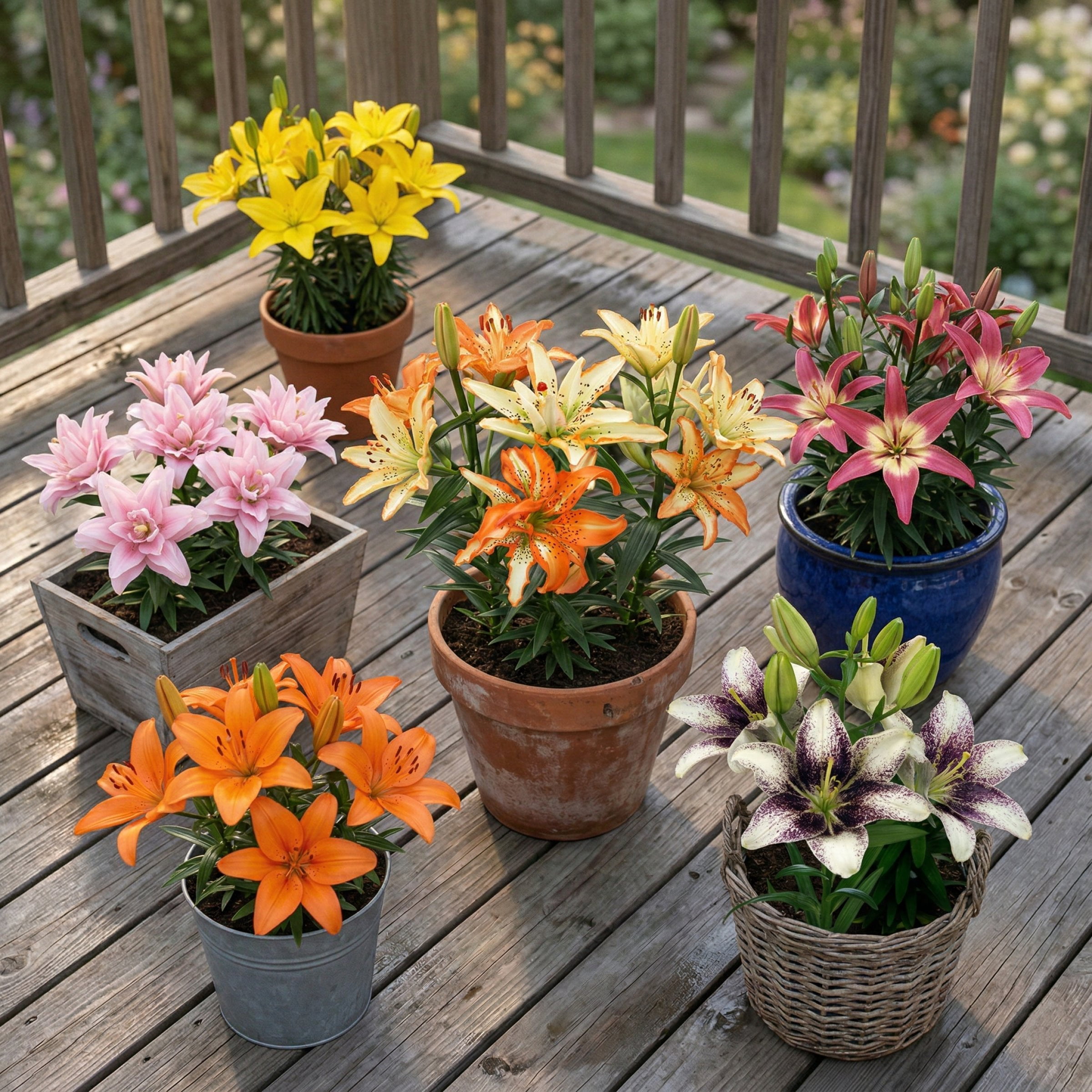 National Plant Network  Lily Asiatic Pollen Free Mixed Bulbs (6-Pack