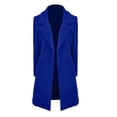 thumbnail image 5 of UFOUND Women's Solid Color Double Long Sleeve Lapel Cardigan Coat For Autumn Winter Soft Overcoat, 5 of 5