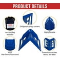 thumbnail image 2 of (20 Pieces) Blue 4"x6" Flatbed Edge Protectors with Carrying Case - 4" Winch Ratchet Straps Corner Protectors for Flatbed Cargo Load, 2 of 9
