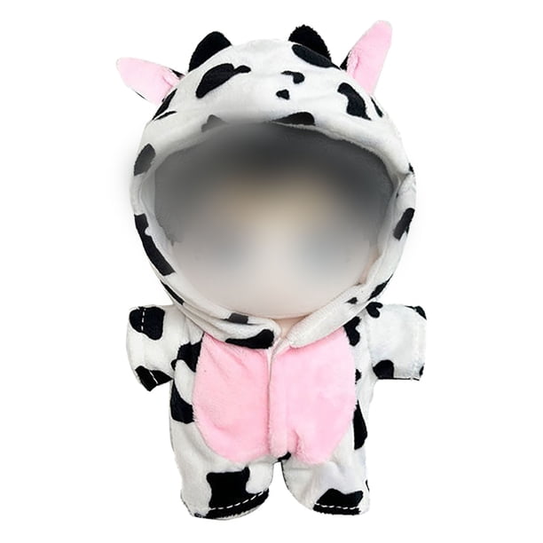 Conjunto De Ropa Para Muñecas De 20 Cm. 4 Adorables Conjuntos Con Motivos Animales Para Muñecas (Dinosaurio, Vaca, Conejo). Trajes Suaves Con Zapatos A Juego Para 8 Peluches, Excepto Muñecas.