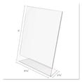 thumbnail image 5 of "Classic Image Slanted Sign Holder, Portrait, 8 1/2 X 11 Insert, Clear | Bundle of 2 Each", 5 of 5
