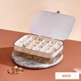 thumbnail image 4 of Caja de almacenamiento de joyas de múltiples capas Caja de clasificación de anillos de pulsera de gran capacidad con múltiples compartimentos Wmkox8yii  qwyer585, 4 of 5
