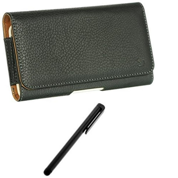 Download Black Pebble Leather Executive Pouch Holster with Belt ...