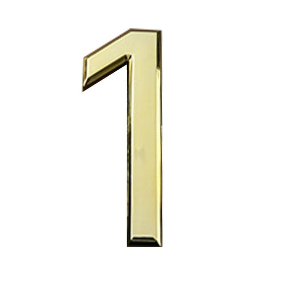 YOHAVEN Modern House Numbers 0-9 4" Self Adhesive Metal Address Numbers for Mailbox Street Door Sign Outdoor Indoor Home Office Wall Decorations