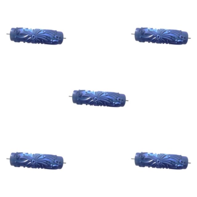 Maytalsory Rouleau de Peinture Embaïstique Mural 7 Outil de Décoration pour Machine à Motifs Bleu Type 6 5Set