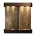 thumbnail image 2 of Adagio AFR1502 Aspen Falls Round Blackened Copper Green Natural Slate Wall Fountain, 2 of 2