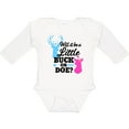 thumbnail image 3 of Inktastic Gender Reveal Will it be a Little Buck or Doe? Girls Long Sleeve Baby Bodysuit, 3 of 5