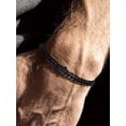 thumbnail image 3 of Bandmax 5MM Wide Black Cuban Chain Bracelet for Men Women Father's Day Gift for Son Dad Husband Stainless Steel Hip Hop Biker Wristlet Anklet Chain Jewelry, 3 of 10