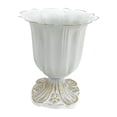 thumbnail image 2 of Jarrón de flores de metal para centro de mesa de boda, decorativo para ceremonia de cumpleaños Blanco, 2 of 9