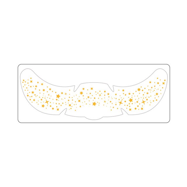 Glitter Freckles Temporary Gold Silver Brown And Stickers Hearts Dots Broken Snowflake Patterns 6 In × 2 In Combinab