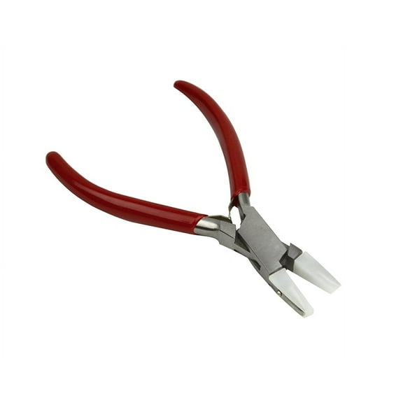 4-3/4" Chain Nose Nylon Jaw Pliers with Extra Pair of Jaws Non-Marring Jewelry Making Tool - PLR-0067