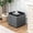 Tray, Grey, variant on Yuanmin Storage Square Ottoman with Tray, Small Fabric Foot Rest Stool Cube, Coffee Table for Dorm Living Room Bedroom, White