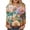 Khaki-08, variant on DISKEBUISS Women's Fashion Print Tops Round Neck Long Sleeve Loose Fall & Winter T-Shirts for Daily Casual