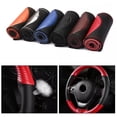 thumbnail image 5 of BUYISI Upgrade Your Car Interior With Microfibre Leather Steering Wheel Cover Silver, 5 of 5