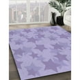 thumbnail image 3 of Ahgly Company Tapis Rond Lavable en Machine Intérieur Transitionnel Violet Moyen, 8 Pieds Rond, 3 of 7