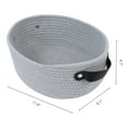thumbnail image 3 of Unique Bargains 3Pcs Woven Storage Basket Gray 11.8*9.1*4.7in, 3 of 5