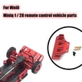 thumbnail image 3 of Coche de Control remoto de Metal Bewildely Simulación duradera Alerón trasero Kits de construcción modelo rojo, 3 of 6